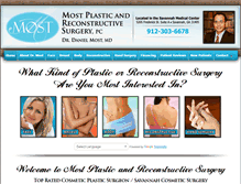 Tablet Screenshot of mostplasticsurgery.com